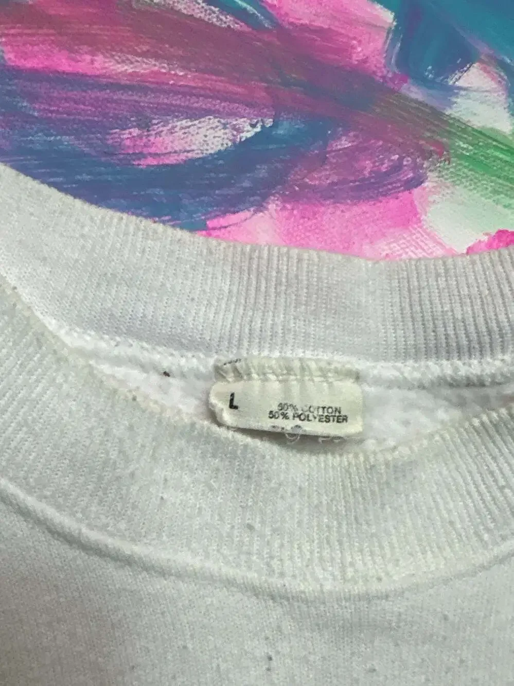 Vintage 1980s B-leg Gucci Logo Crewneck Sweatshirt White Size L